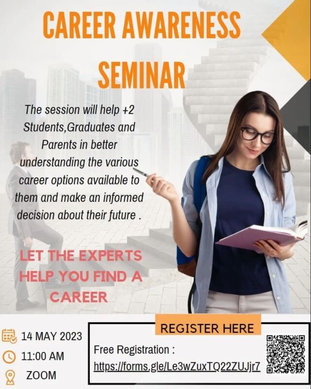 For registration click on the link given in the Bio:
https://forms.gle/Le3wZuxTQ22ZUJjr7

After registration the organisers will mail you the zoom link for the session.

#career #careergoals #careerdevelopment #careercoach #economics #graduates #school #collegelife